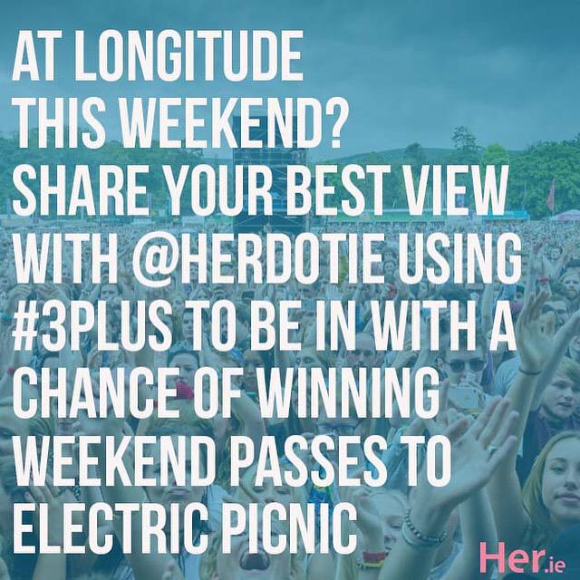 We're loving being at longitude with <a href="/ThreeIreland/">Three Ireland</a> share your #bestview with us using #3Plus to win EP tickets