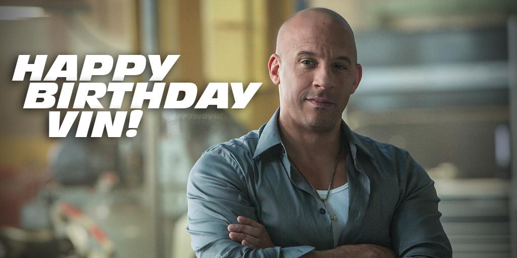 Happy Birthday Vin Diesel. Birthday On EID... Awasome 