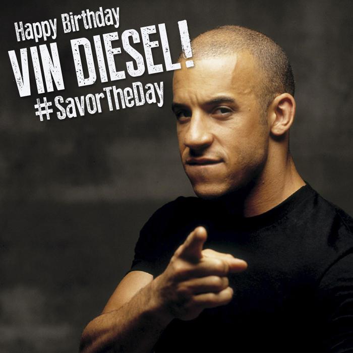 Happy Birthday message us your favorite Vin Diesel movie! 