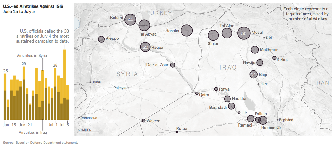 nytimes's tweet photo. A visual guide to the rise of ISIS http://t.co/WgHW88oN8E http://t.co/zGD6edUyEt