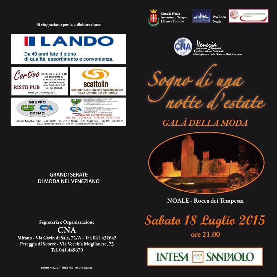 Questa sera la Rocca di Noale ospita una sfilata di moda!