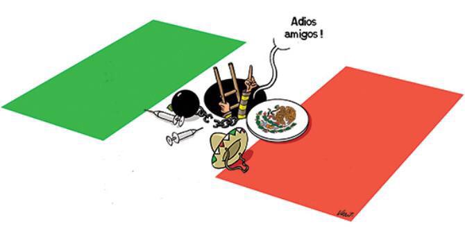 qtf's tweet photo. ¿Qué opina señor presidente @EPN de caricatura de la bandera de México en el periódico Le Monde (Francia)?
FernandaF http://t.co/X663p8dRr7