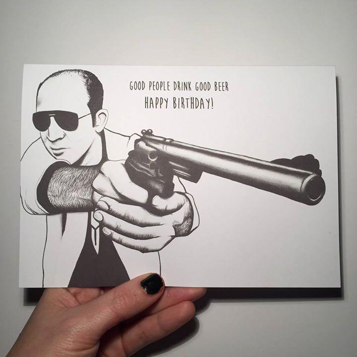 And smart people get their beer delivered. Happy Birthday Hunter S. Thompson! -  
