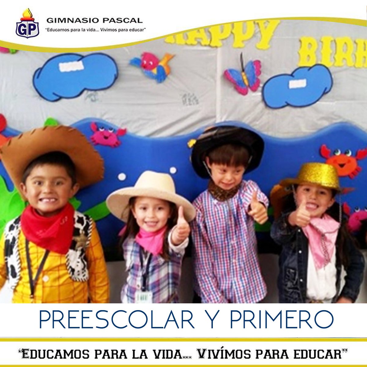 GimnasioPascal's tweet photo. Les presentamos a los grados preescolar y primero, quienes tienen por delante un gran camino con nosotros. http://t.co/oLEMePPrRj