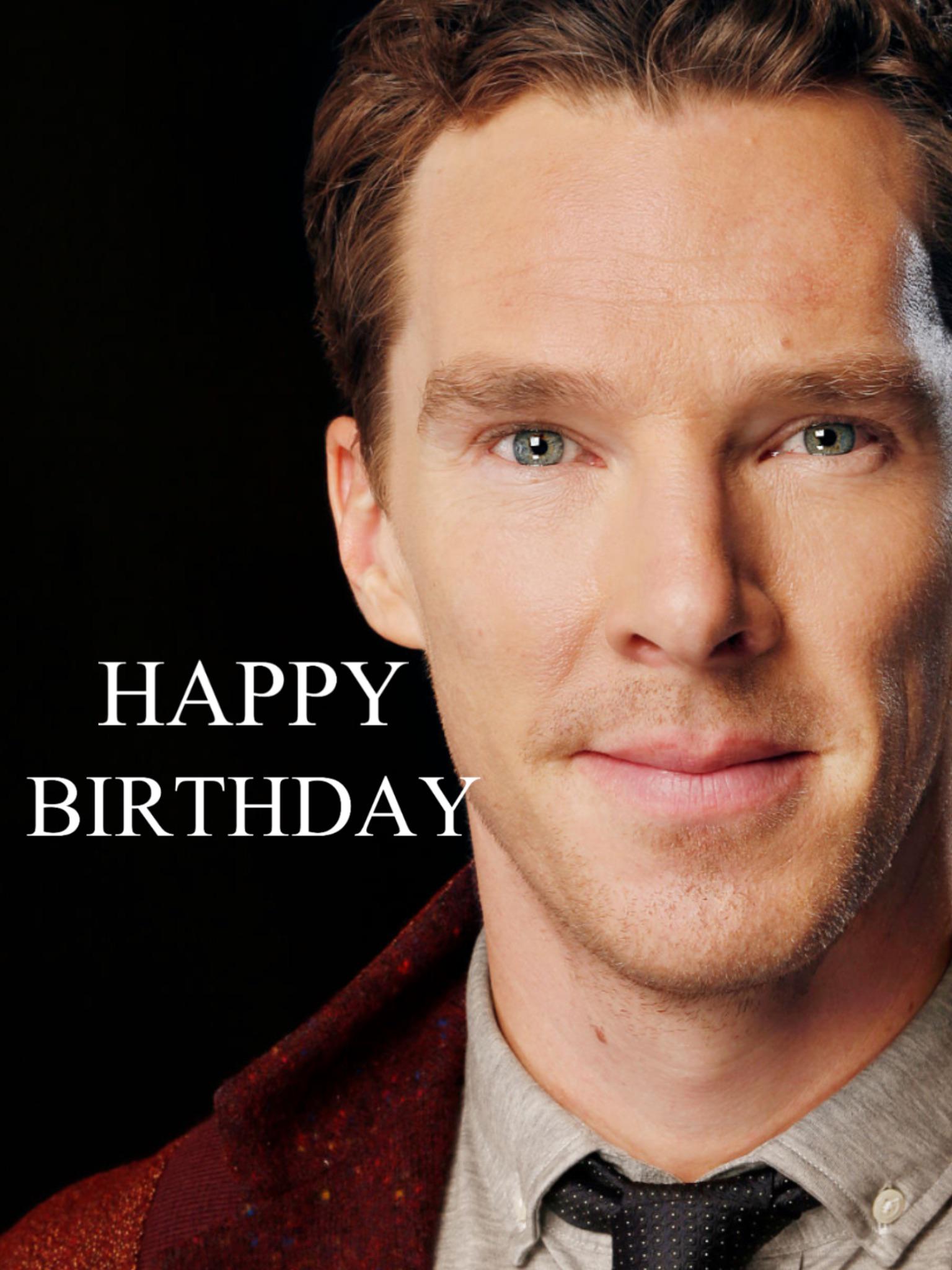 \"HAPPY 39TH BIRTHDAY BENEDICT CUMBERBATCH\" 