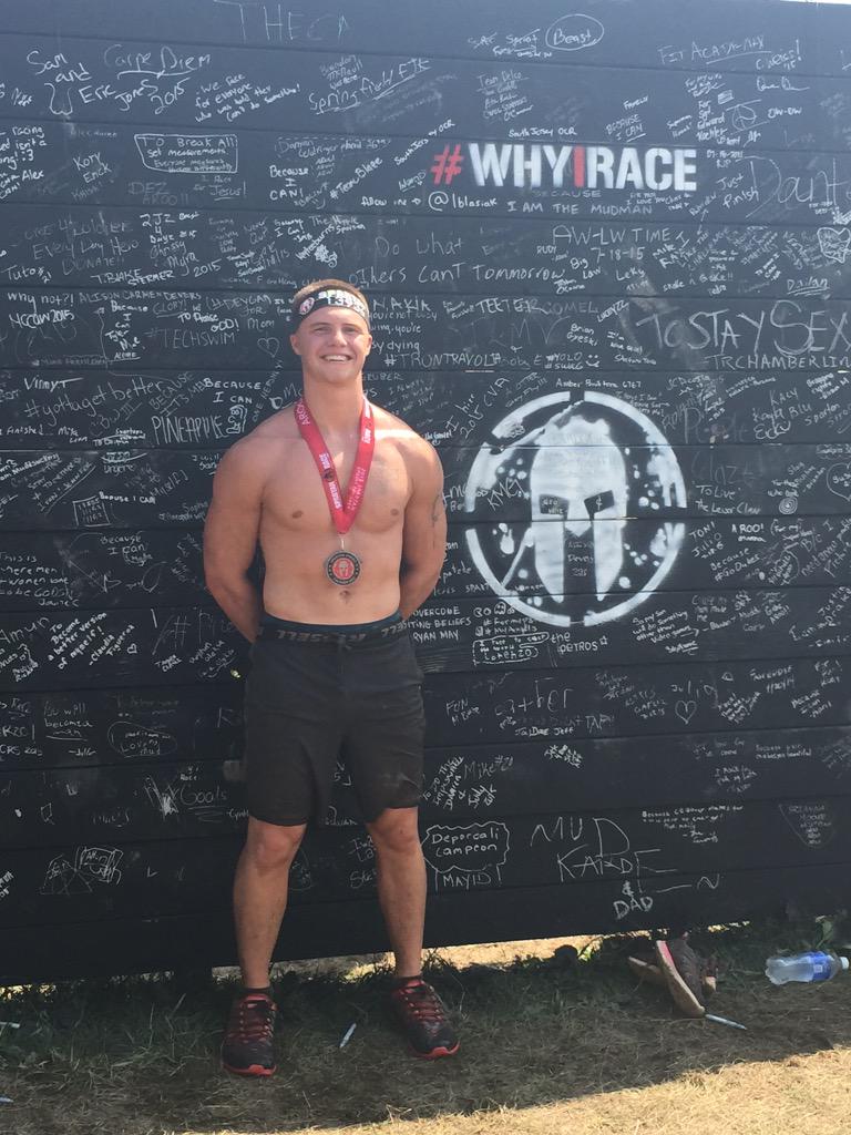 Jake_St8farm's tweet photo. Proud to say I finished my first Spartan Race 💯 http://t.co/xWi9ESCJMO