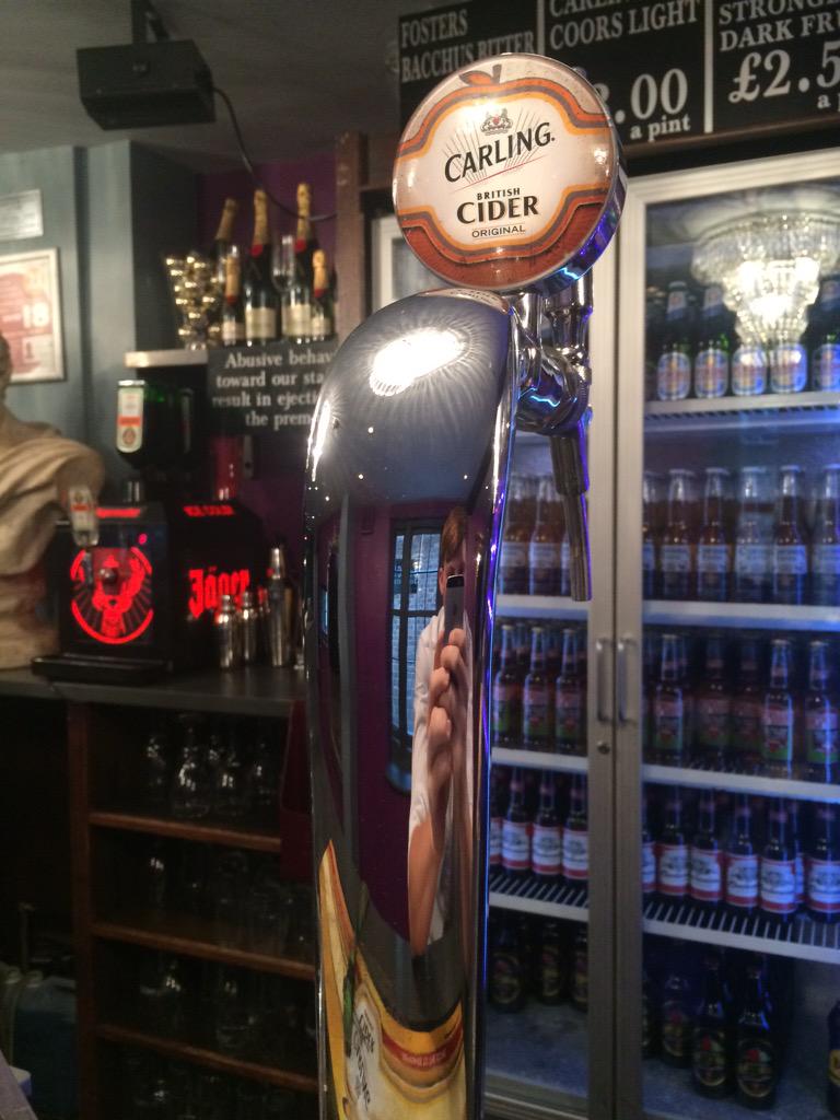 BacchusRetford's tweet photo. Come and try a refreshing pint of Carling Cider at Bacchus tonight. It's amazing 🍺 #Bacchus #Retford http://t.co/ODiSVZeR3h