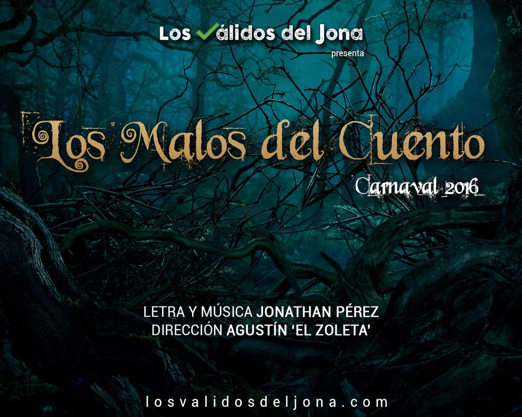 La Comparsa del Jona será para el COAC 2016 'Los Malos del Cuento' #COAC2016 @comparsadeljona
