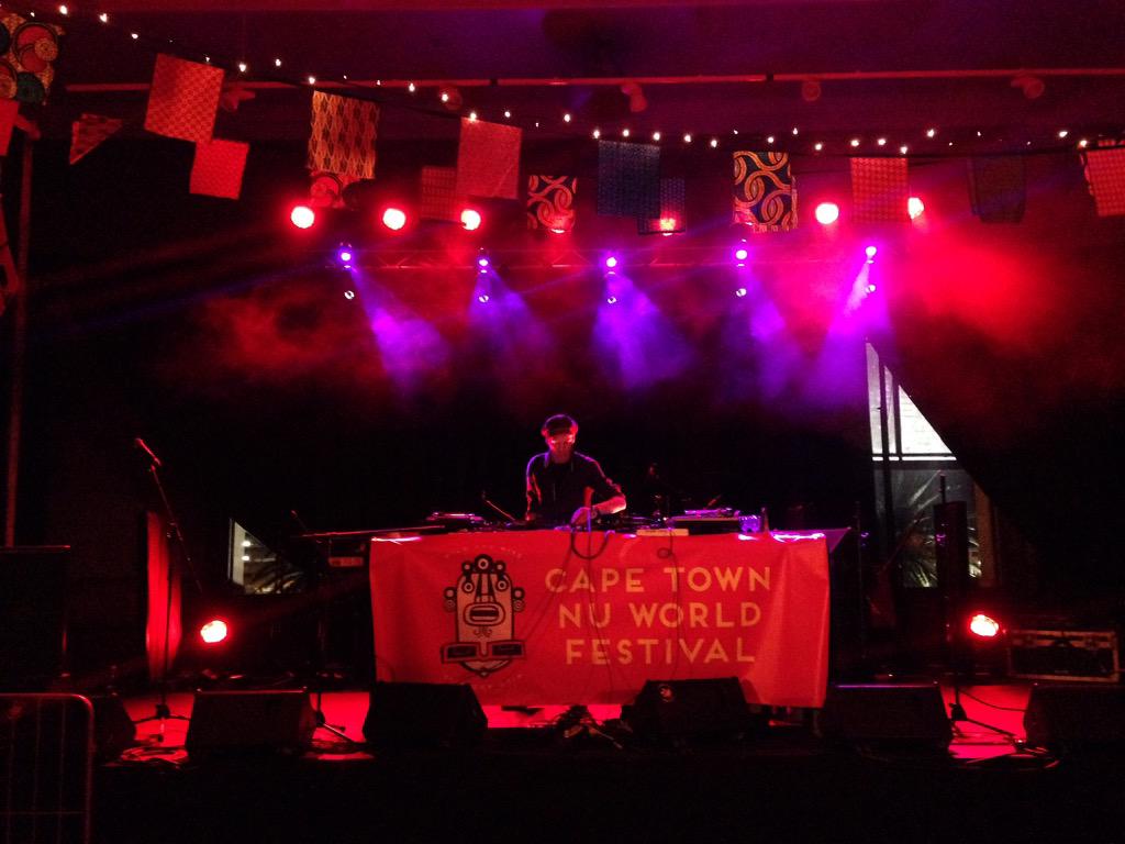 CTNuWorldFest's tweet photo. The chairs are gone and @mrdunkelbunt has the DJ stage in full swing (excuse the pun)! #CTNWF2015 http://t.co/2xj36sg7EY