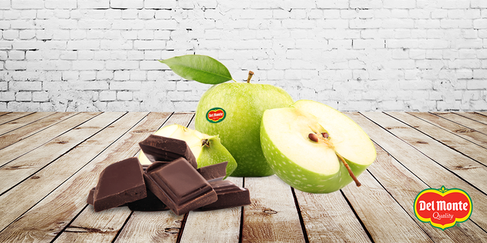 Today's #UnlikelyCombo - apples and chocolate!