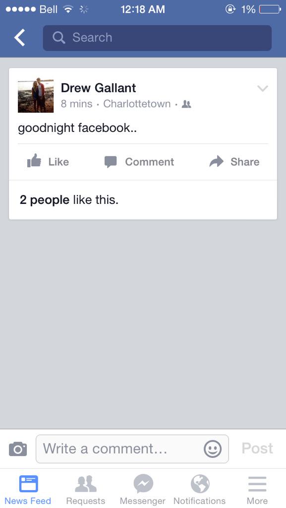 Goodnight <a href="/drewgalllant/">Drew Gallant</a> 😴