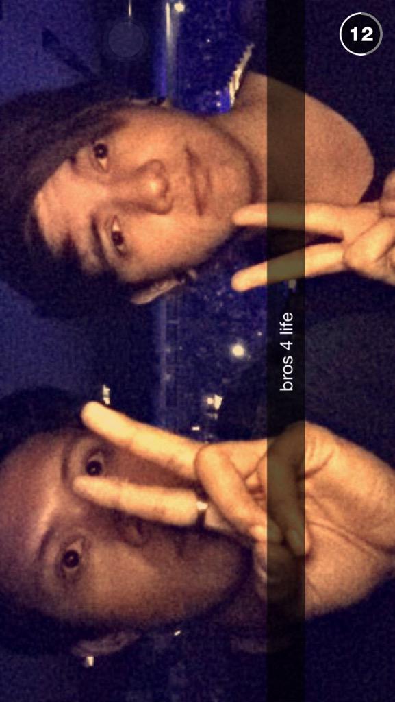 Chris and James at the 1d's concert last night in Vancouver!