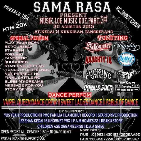 RT Coming son on agustus <a href="/Stupiditos_/">STUPIDITY 25</a> <a href="/KILOMETER_HC/">Kilometer Hardcore</a> <a href="/FVHCofficial/">FVHC</a> <a href="/PM_Band/">PM Band</a> <a href="/letterforme_JKT/">LETTER FOR ME</a> <a href="/donaldduck_jkt/">DONALD DUCK Official</a> #respect "