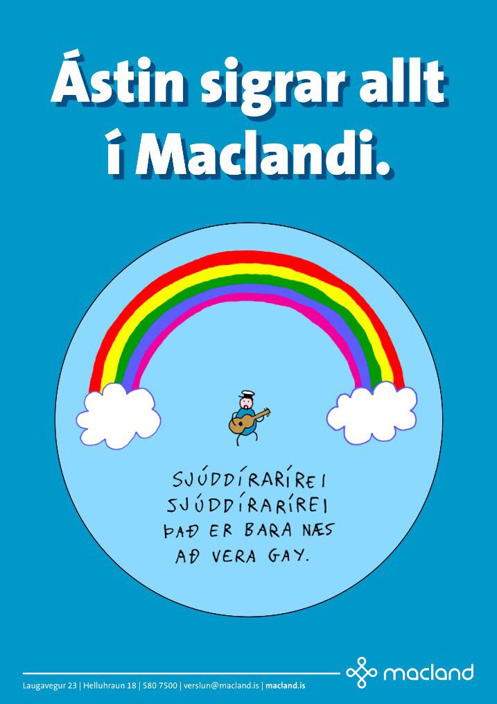 macland's tweet photo. Haha. Búin að missa 5 followers á Facebook eftir að við birtum þessa mynd. Geggjað! Meiri gleði og minna af leiðindum http://t.co/ZY53Klul81