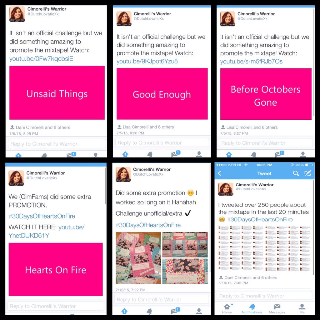 DutchLovaticXx's tweet photo. Done every single challenges and I LOVED IT!!! #CimorelliHeartsOnFire #30DaysOfHeartsOnFire http://t.co/eYzgY0WTR1