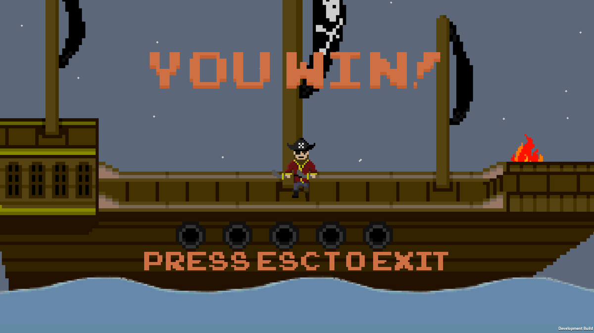 JacobFDunbar's tweet photo. Pretty much done with "Firates!" for what I'm going to do for #insanityjam
Download to come! #gamedev #indiedev http://t.co/kmlPSCiQZR