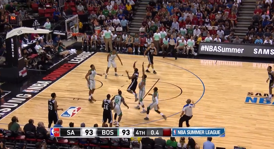 spurs's tweet photo. .@3SScott  was CLUTCH. 

#SummerSpurs WIN! http://t.co/ttQyQmBJjW