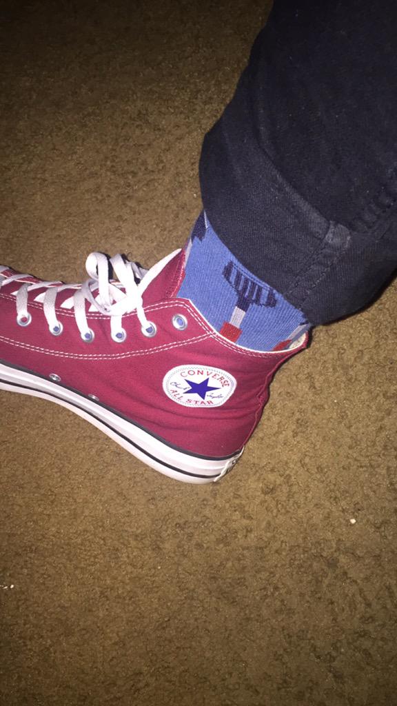 JediMasterFunes's tweet photo. Sock game on point #Spatula #GrillFork #Knife http://t.co/NHo4mbRYKe
