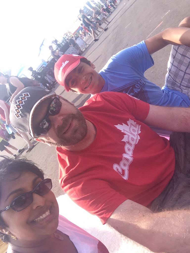 sheelazelmer's tweet photo. Waiting for Kieza and trampoline events. #Toronto2015 http://t.co/AM3xXdwLAC