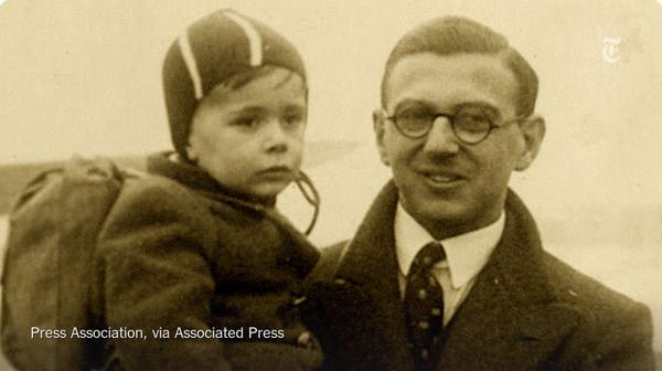 nytimes's tweet photo. Nicholas Winton rescued 669 children from the Holocaust. We asked them to share their stories http://t.co/4Pu8ZplxVq http://t.co/H5I3YHj92B