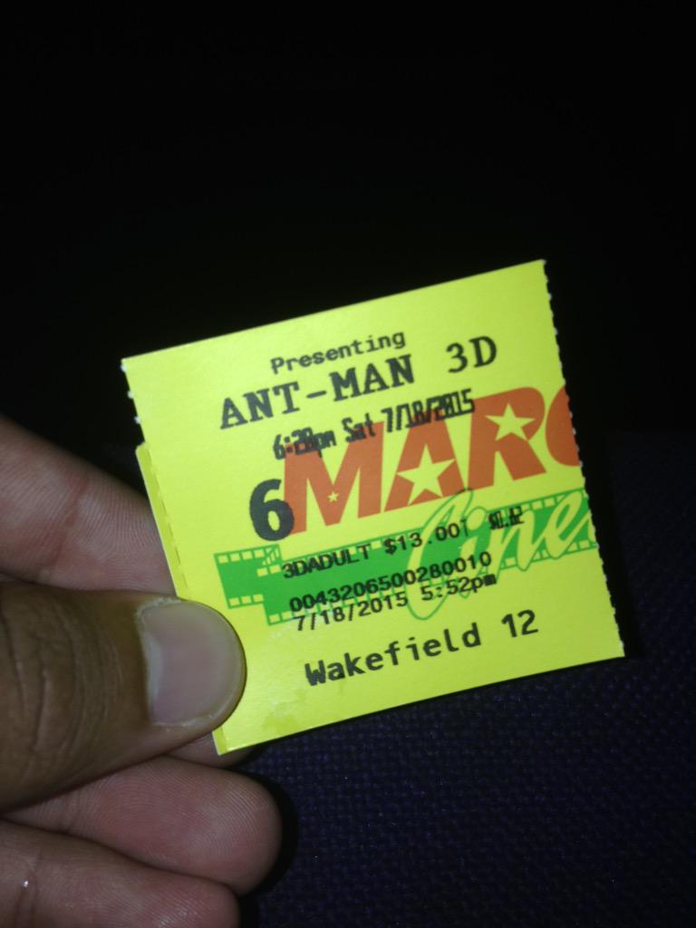 AntonBaeza's tweet photo. 🐜-👦🏽!!!! #antman #firstavengers #thebest http://t.co/b4xnBp6wrC