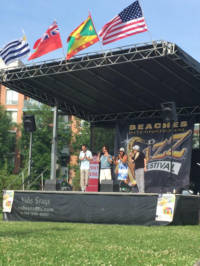 Beautiful day for @beachesjazz! Had a great time watching Hampton Avenue 4! #acapella #singing #BeachesJazzFest