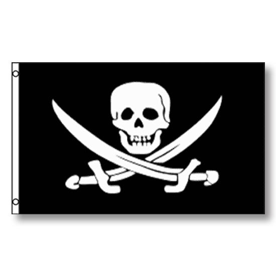 PurePirateCom's tweet image. Show some #pirate pride with this jack rackham pirate flag 3' x 5'! - purepirate.com/jack-rackham-p…