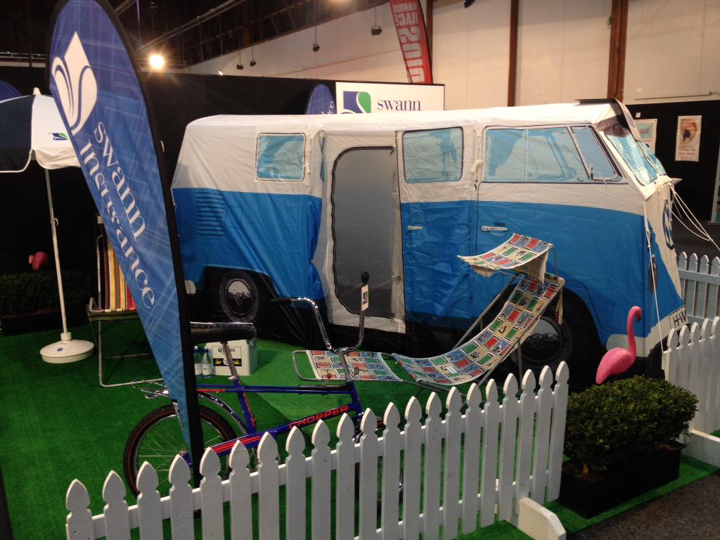 robtreacher's tweet image. Love the Raleigh Chopper - love the Combi tent - Swann Insurance #speedshow