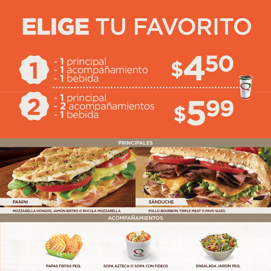 QuiznosEcuador's tweet photo. Es momento de económicas y deliciosas decisiones. Quiznos ¡bien hecho y a tu alcance! http://t.co/08HE5zCzpR