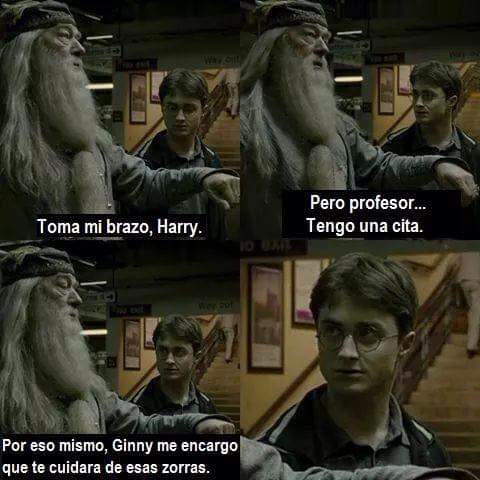 CissyMalfoyRM's tweet photo. Dumbledore cuidando la solteria de Harry desde tiempos inmemorables... http://t.co/szEcnF2XAs