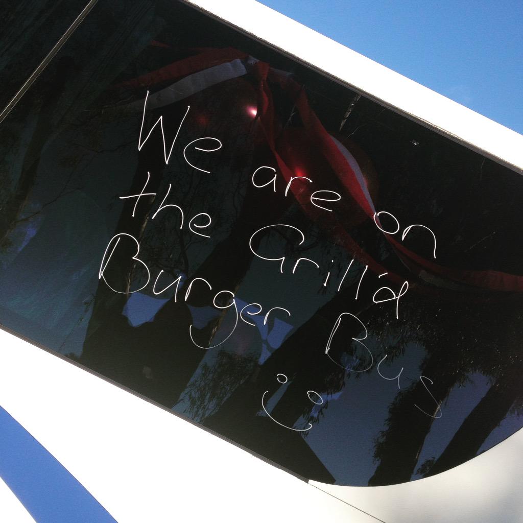 GetGrilld2Shepp's tweet photo. Onboard the #GetGrilld2Shepp Bus from #Shepparton to @GrilldBurgers Highpoint with #StarFM. We want Grill'd in Shepp! http://t.co/nmRjCfsUYX