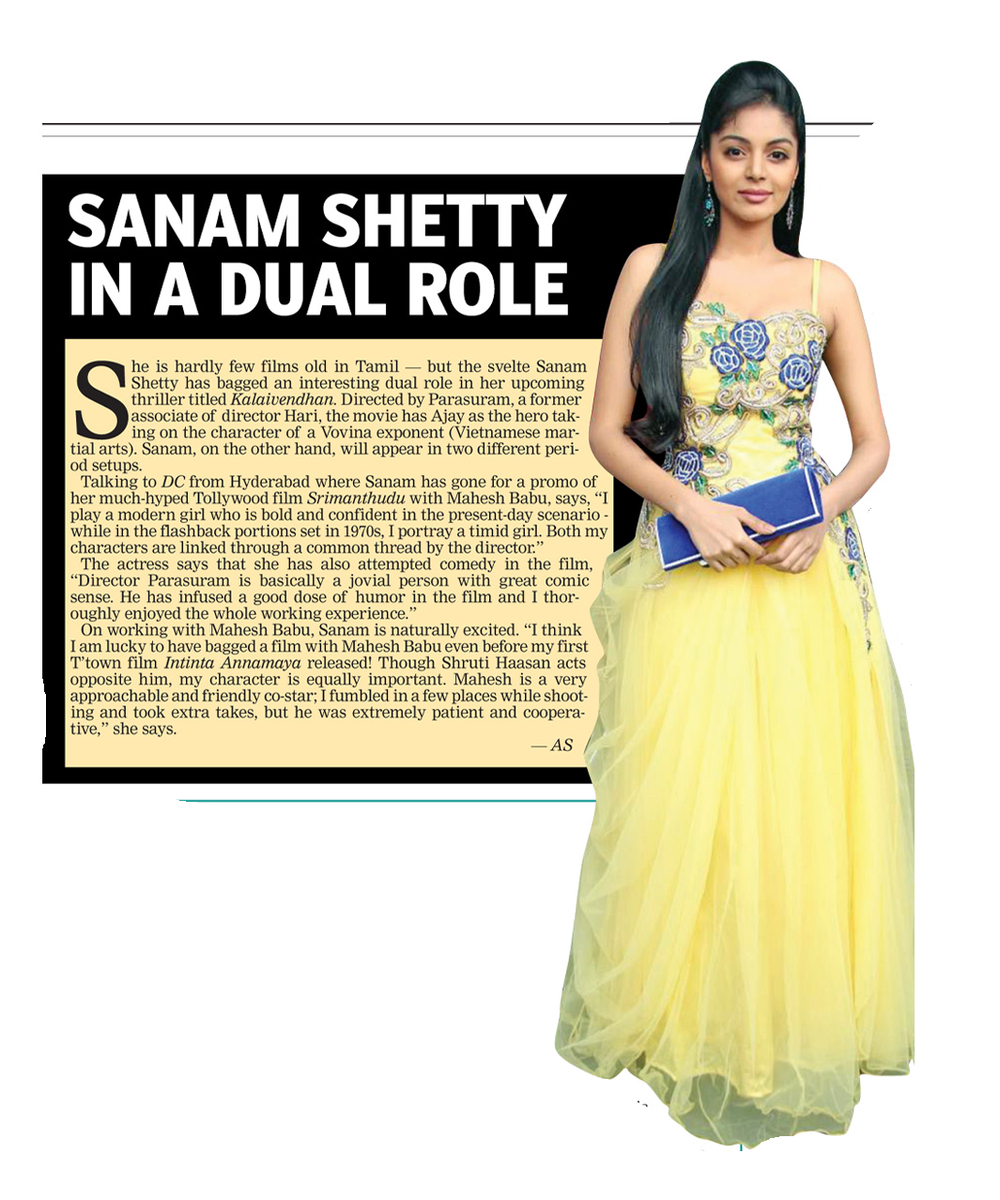 CineTimee's tweet photo. #SANAMSHETTY IN A DUAL ROLE @SanamShetty -DC http://t.co/H2uH0MLGSY