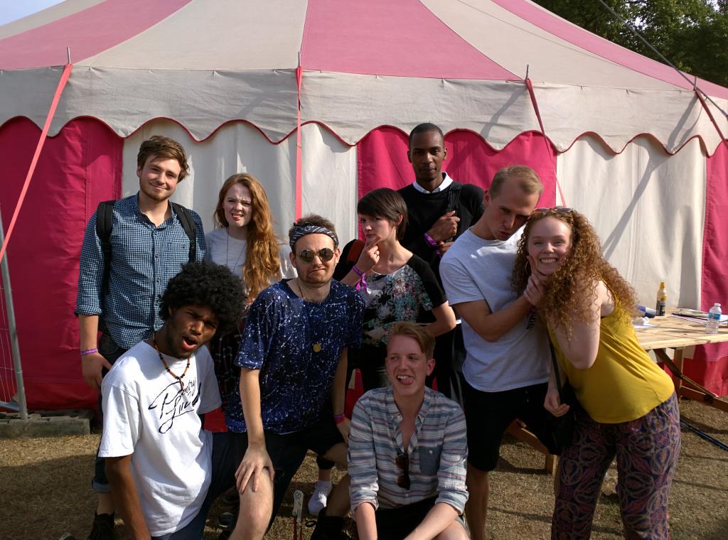 sparethepoets's tweet photo. Some of #SparethePoets at the #Voicebox tent @LoveboxFestival... Good vibes, good poetry, great festival!! #STP #Woo http://t.co/mfXmgnu3V6
