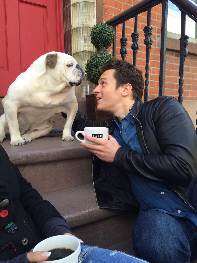 TalkStoopNBC's tweet image. "Gracie, please love me." Find out if @stoopdoggracie gave #JonathanGroff a chance TONIGHT on #TalkStoop!