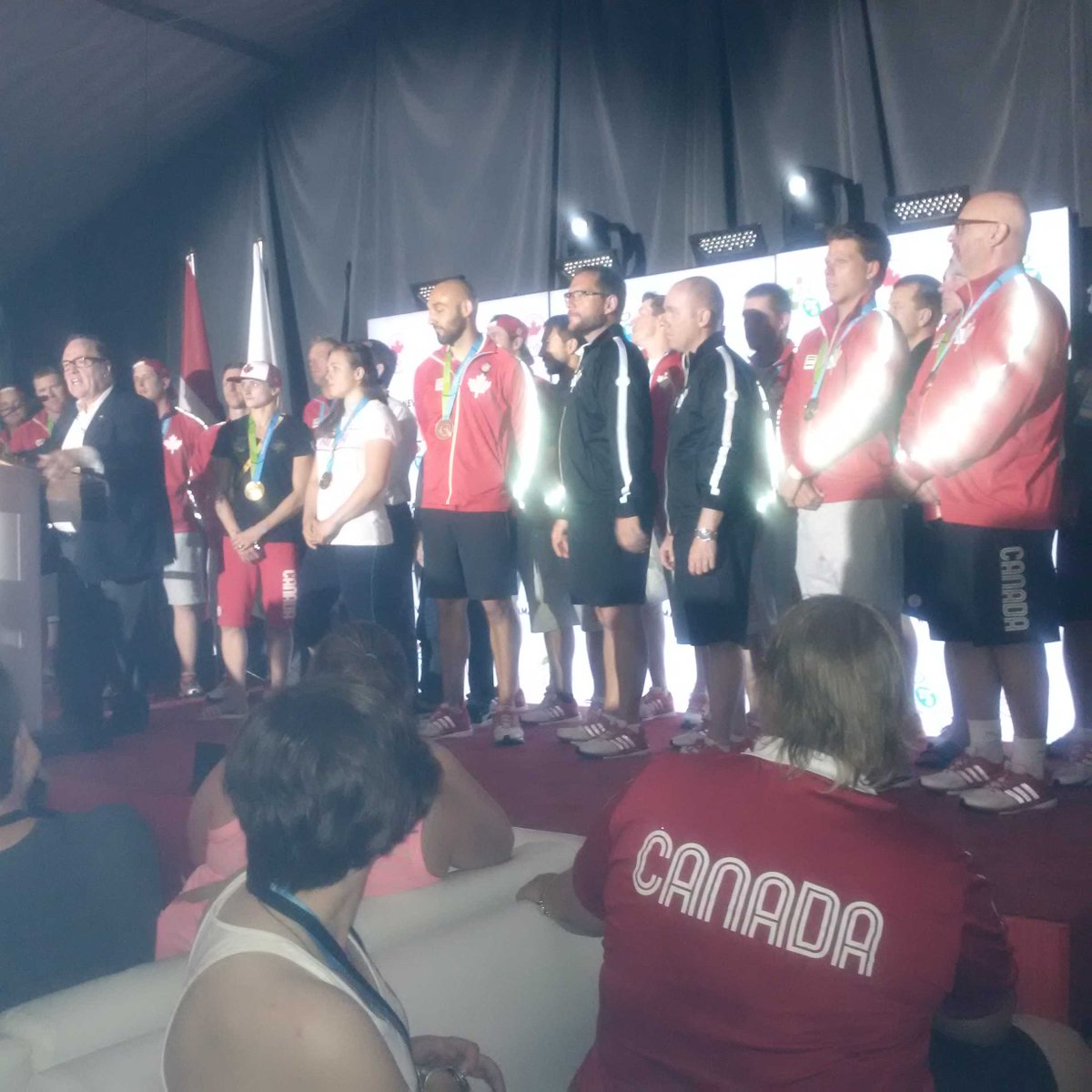 mmspaghetti's tweet photo. @shawnriggs @ArcheryCanada So proud of @gzuz!! Celebrating at Canada House w/ the Canadian Archers! #WOW #Panamazing http://t.co/iOKUeI2pNf