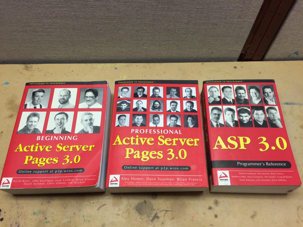 toddkleinhans's tweet image. Continuing the culling of my bookshelves. #Books are like old friends- hard to let go. I cut my teeth on #ClassicASP