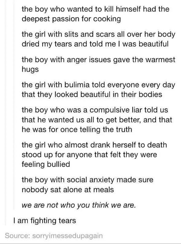 "3 weeks in a mental hospital" wow