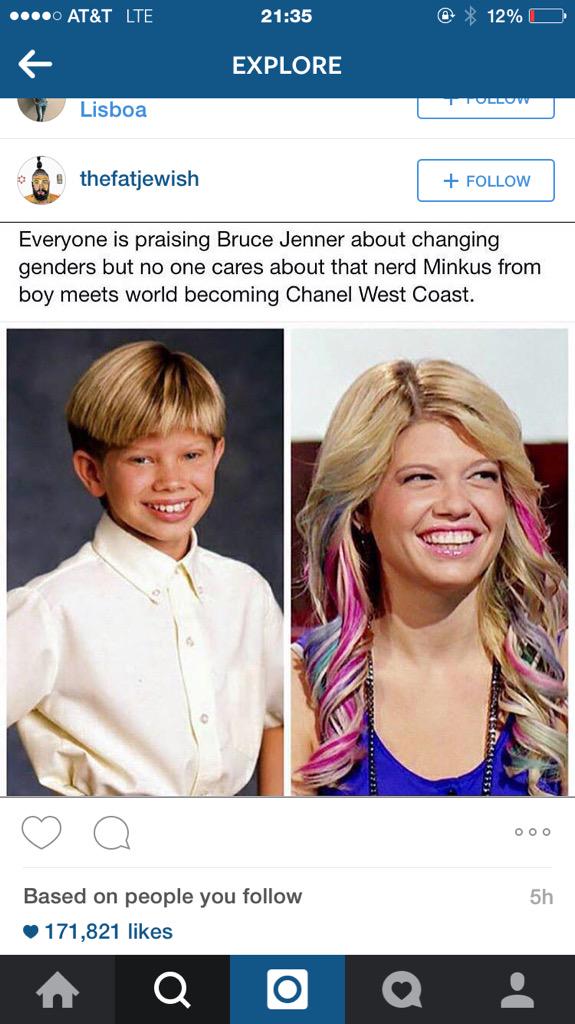 Lee Norris, actor who played Stuart Minkus on Boy Meets World, is actress  Chanel West Coast - TwitterTrails