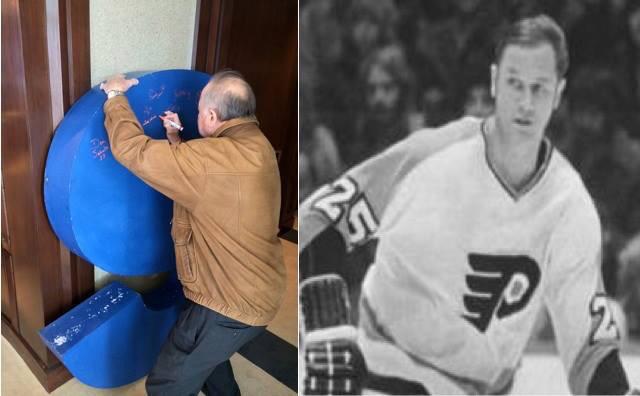 PhillySpectrumS's tweet photo. @PhillySportPast Was great talking to him about his Flyers days when he signed the Spectrum S. #RememberTheSpectrum http://t.co/So8fRvEZ6o