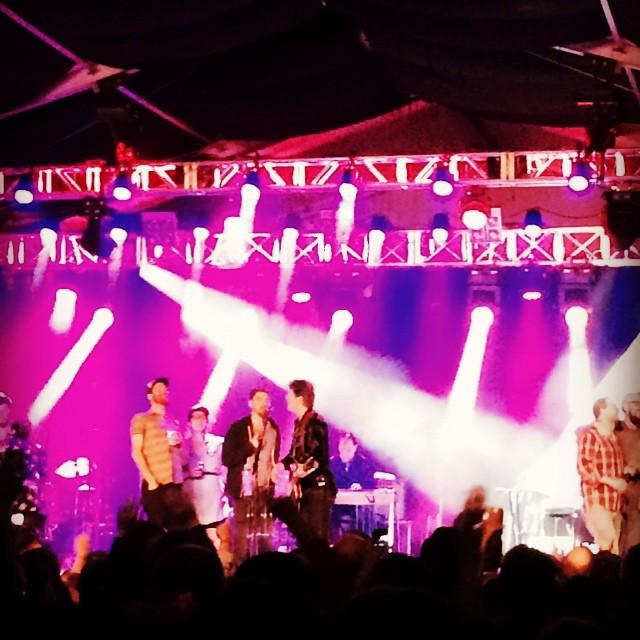 fredrockfest's tweet photo. Well that was awesome! @blue rodeo with @heyrosetta @thewoodensky @eastcoastlovestory and … http://t.co/nhuFukjCn6 http://t.co/uBXDuV2hEB