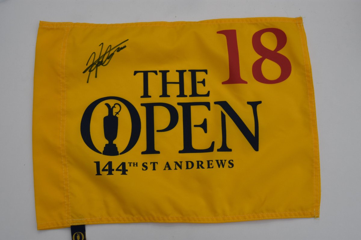 松山英樹　直筆サイン　フラッグ　タワーチャンピオンシップ2016 値引マスターズ2016フラッグ松山英樹直筆サイン