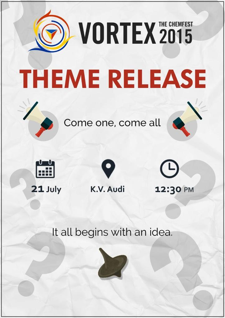 vortexict's tweet photo. Vortex 2015 invites you to be a part of it's grand unveiling!!
Come one, Come all !!
#JoinTheTurbulence
#vortexict http://t.co/5yxrPiXm9d