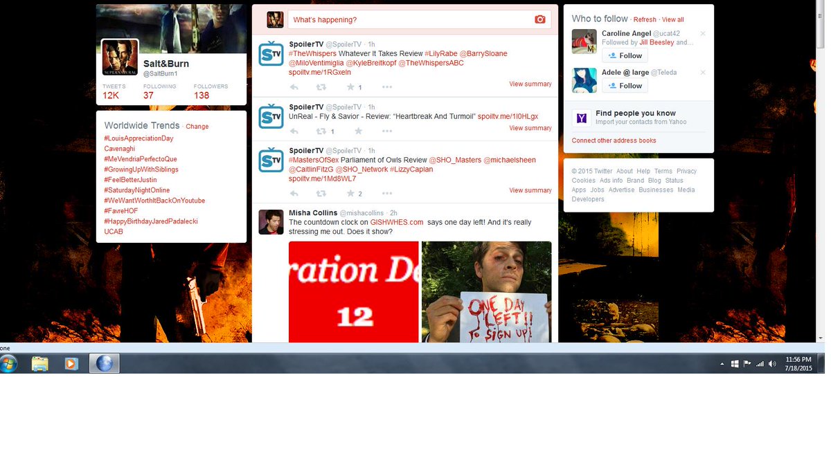 SaltBurn1's tweet photo. .@jarpad Look whos trending WW!  #HappyBirthdayJaredPadalecki http://t.co/8KyoLNmpV6