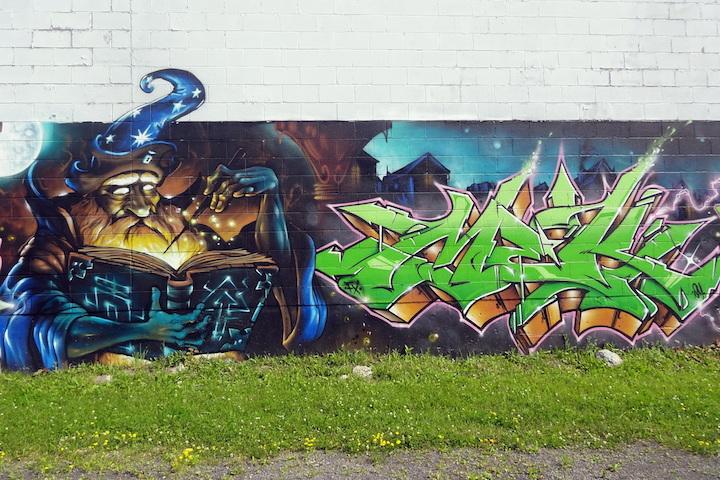 StreetArt_NYC's tweet photo. #OzFUA and #MekOne #graffiti in #Ithaca #NewYork More #Ithaca #streetart and #graffiti here: streetartnyc,org http://t.co/RfrhdXFPSA