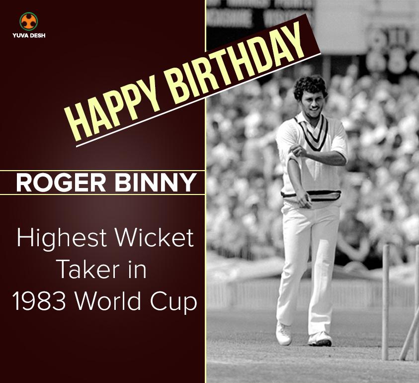 Wishing Roger Binny, who has been India s finest swing bowlers, a very Happy Birthday 