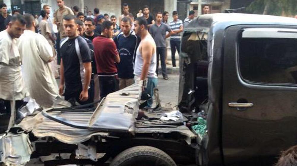AJENews's tweet photo. Six car bombs target Hamas and Islamic Jihad officials in Gaza  http://t.co/RS26WOdADR http://t.co/Zql5TGwj6b