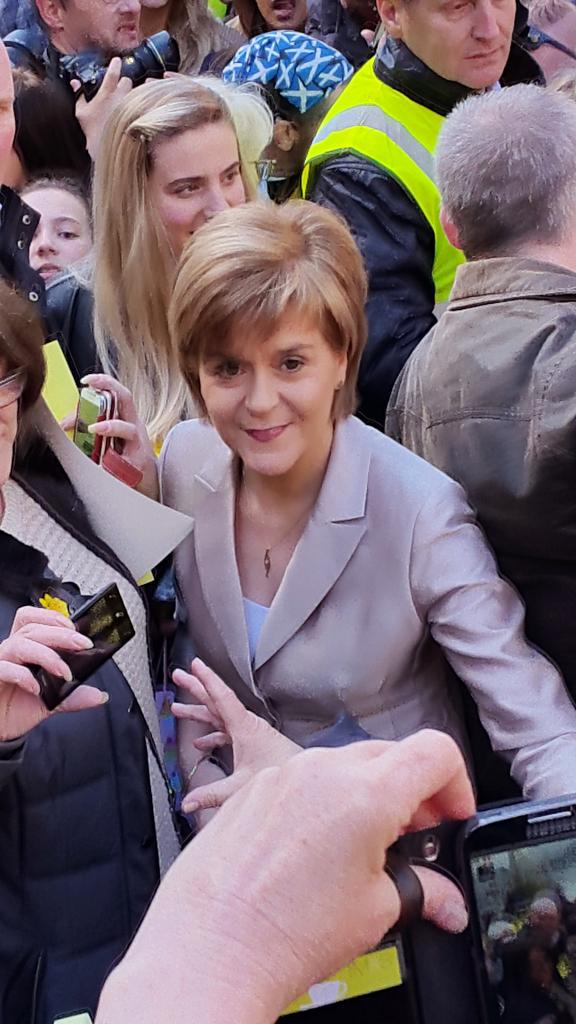 Happy Birthday to our First Minister Nicola Sturgeon. What a woman. This was taken at the Women\s Pledge Day. 