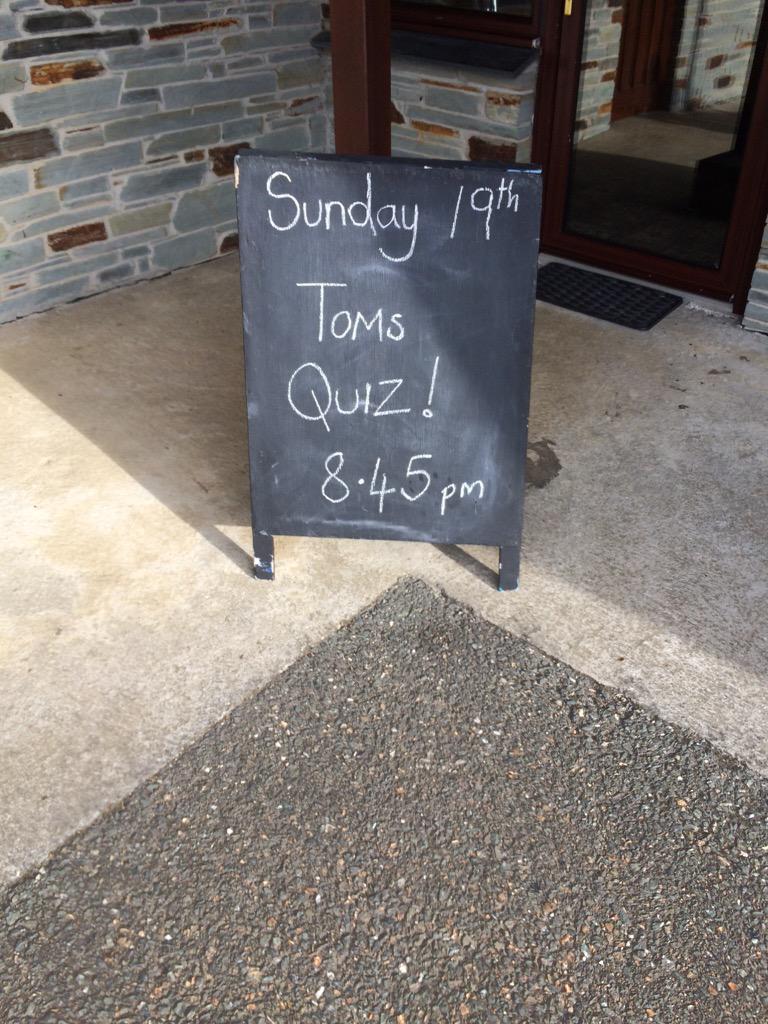 It's Quiz Night tonight in the Jolly Roger.