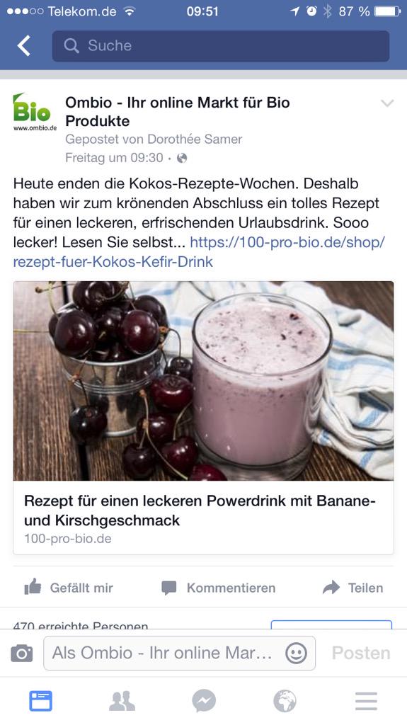 ombio_de's tweet photo. https://t.co/K3Ow0rxaRl #kokosöl #kokos #rezept #powerdrink #ombio #100probio http://t.co/5Zy8WmcBFQ