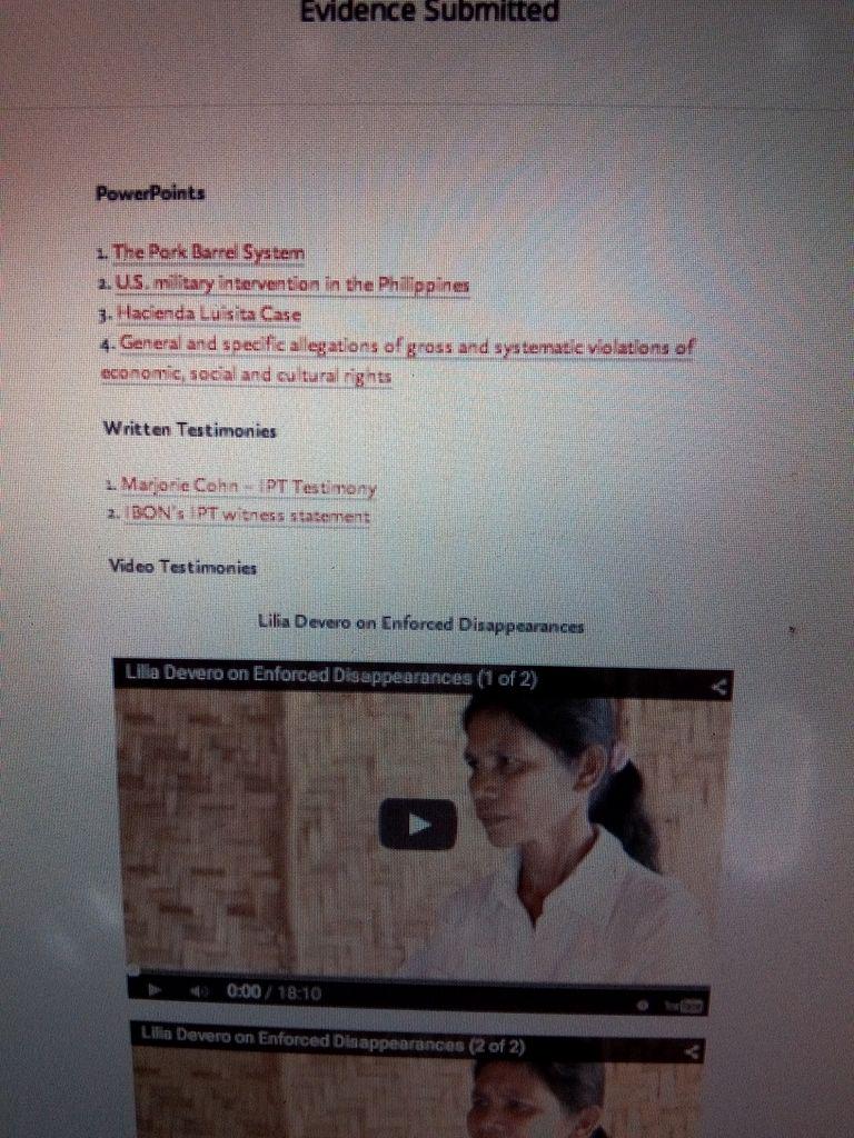 ipt_ph's tweet image. Be the Judge: View evidence submitted to the IPT at Internationalpeoplestribunal.org/evidence-submi… @interaksyon @inquirerdotnet @dzbb  @DZRH